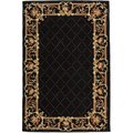 Safavieh 3 ft. x 6 ft. Runner- Transitional Chelsea Black Hand Hooked Rug HK333B-36